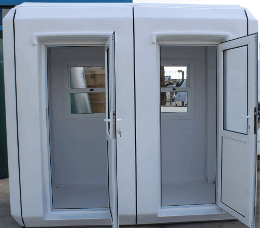 4.Cabina w1527 cu doua birouri individuale separate
